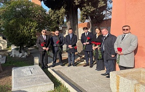 Diplomáticos de la Embajada conmemoran a Fedor Búdberg, Embajador del Imperio Ruso en España (1909-1916) Diplomáticos de la Embajada conmemoran a Fedor Búdberg, Embajador del Imperio Ruso en España (1909-1916)