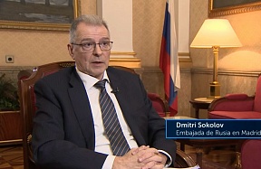 Comentario del Ministro Consejero de la Embajada de Rusia en España, Dmitry Sokolov, acerca de las recientes declaraciones del presidente francés, Emmanuel Macron, y las condiciones para la paz en Ucrania para el “Informe Semanal” en RTVE. Comentario del Ministro Consejero de la Embajada de Rusia en España, Dmitry Sokolov, acerca de las recientes declaraciones del presidente francés, Emmanuel Macron, y las condiciones para la paz en Ucrania para el “Informe Semanal” en RTVE.