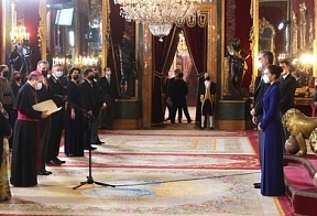 Король Филипп VI принял представителей дипкорпуса, аккредитованного в Испании Король Филипп VI принял представителей дипкорпуса, аккредитованного в Испании